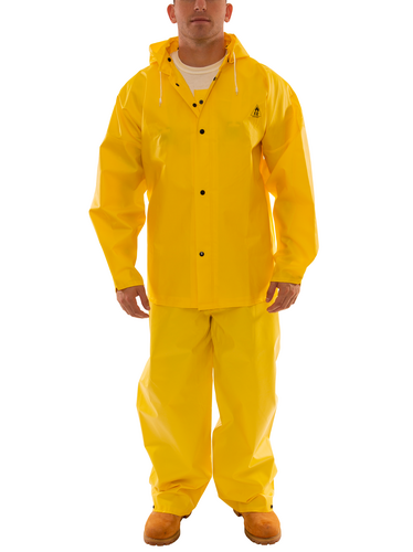 DuraScrim™ Yellow 3-Piece Rain Suit - Spill Control